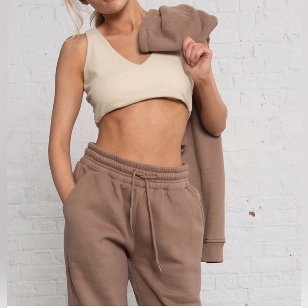 Lazuli Label Essential Heavyweight Joggers | Brown, XS